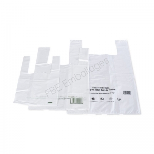 sacs réutilisables plastique blanc