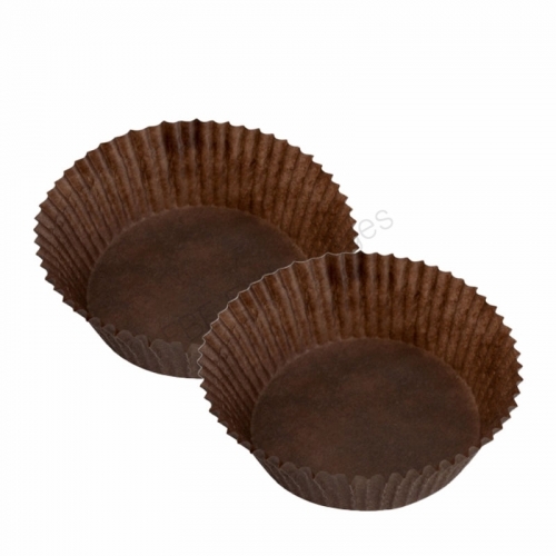caissettes pâtissières brunes