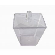 Verrine en plastique avec couvercle
