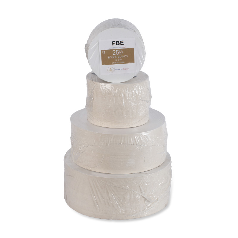 Support plastique Gâteau Blanc 220mm, gateau de bonbon Conditionnement à  l'unité